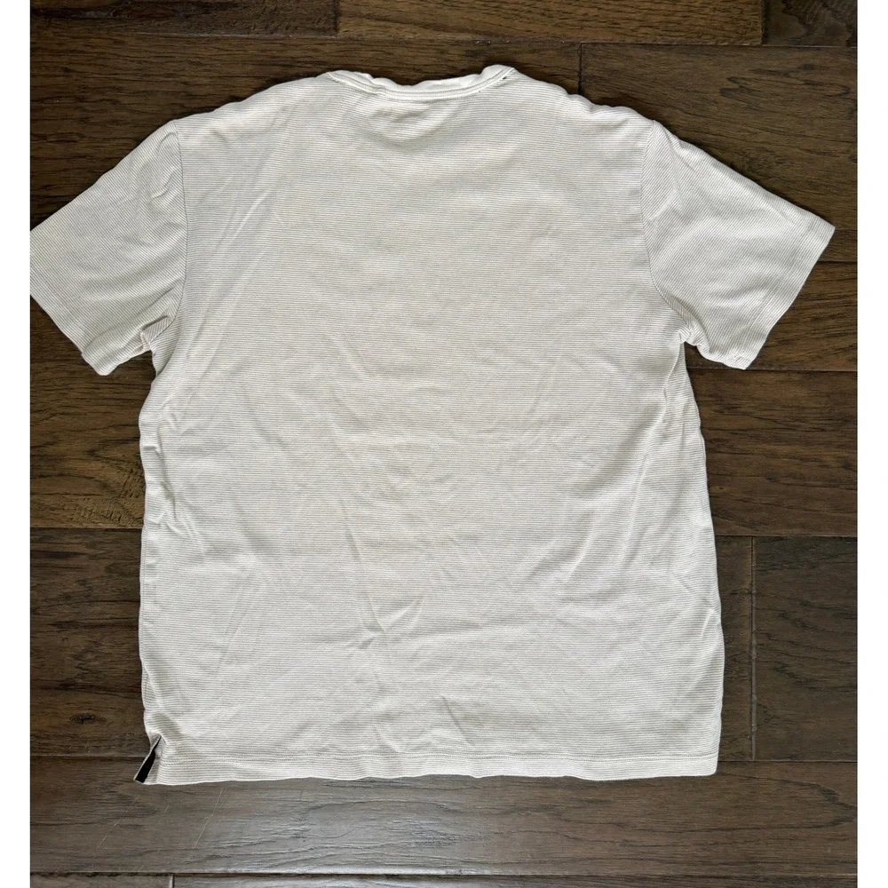 Banana Republic Luxe Touch Performance Tee‎ Mens Large Striped Cotton